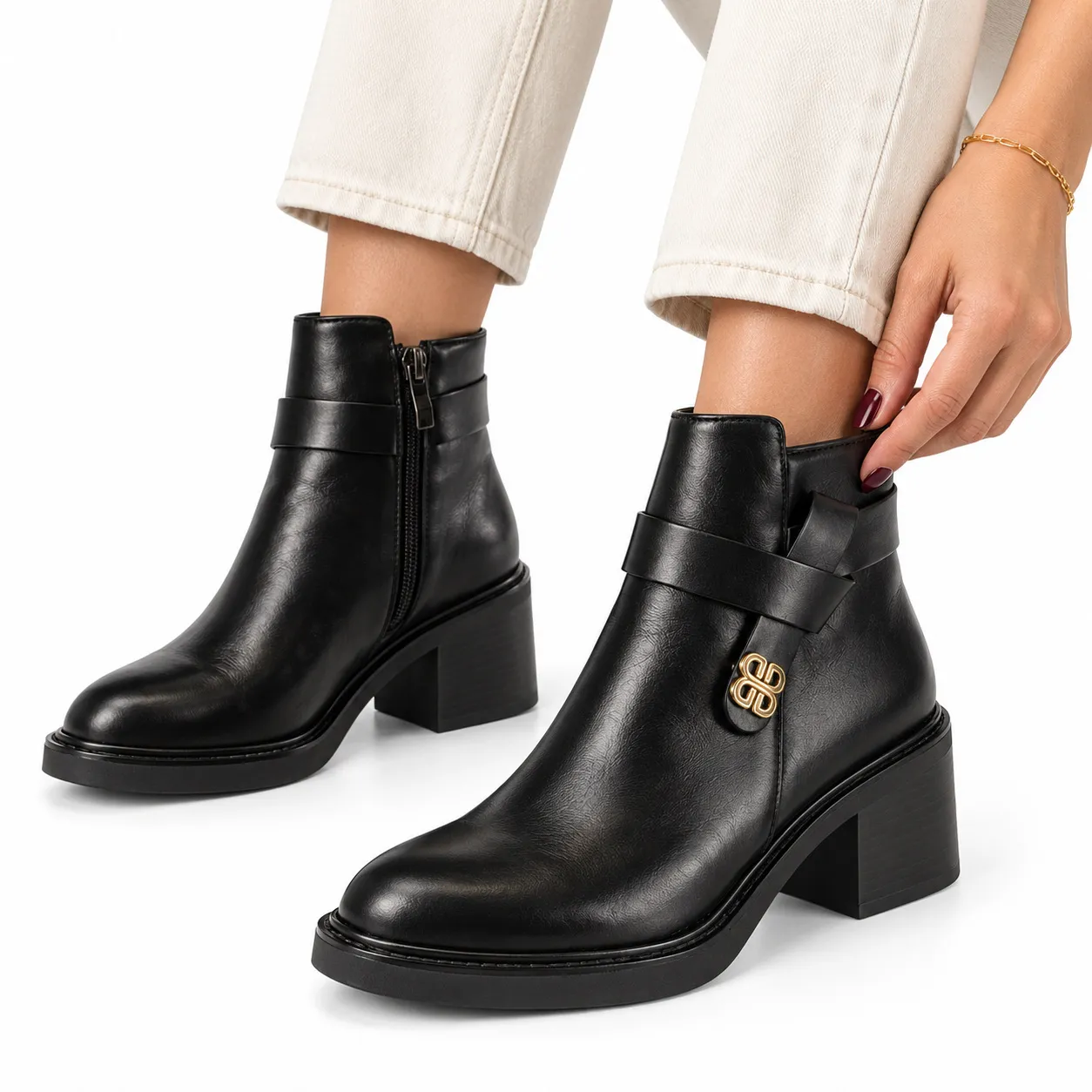 Bottine pour femme BB-SOL3322 NOIR